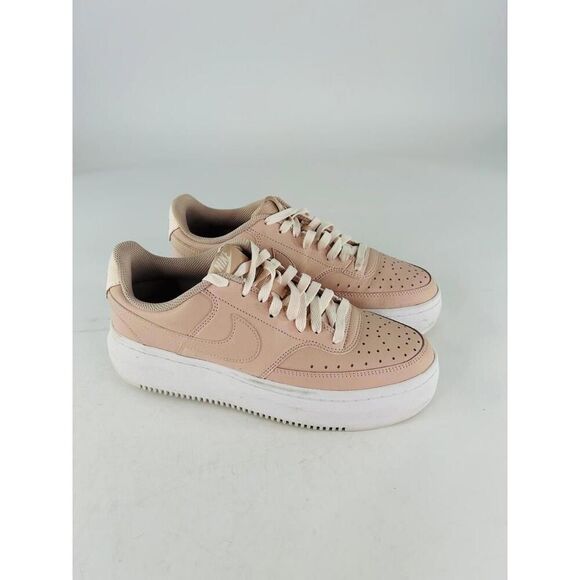 Nike Court Vision Alta Women's Shoes US 10 Tan/Pink Platform Sneakers - Picture 10 of 13